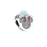 Minnie heart shaped charm