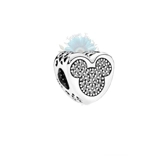 Mickey heart shaped charm
