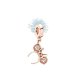 Rose gold Minnie ears charm