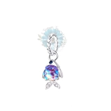Mermaid scale fish charm