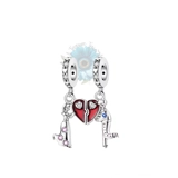 Bride and groom join charms