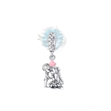 Bride and groom dangle charm