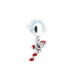 Mickey candy cane charm