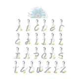 Dangle heart letter charm