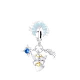 Angel and star charm