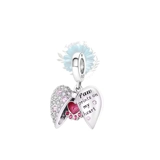 Paw print on my heart charm
