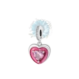 Pink jewelled charm