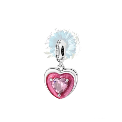 Pink jewelled charm Pink jewelled charm