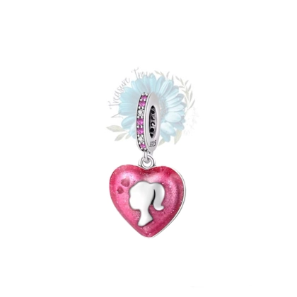 Silhouette heart charm Silhouette heart charm