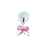 Pink bow charm
