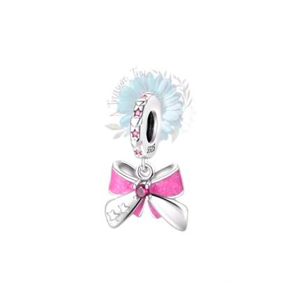Pink bow charm Pink bow charm