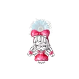 Pigtail Barbie charm