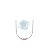 Pink heart charm necklace