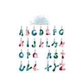 Colourful letter charm