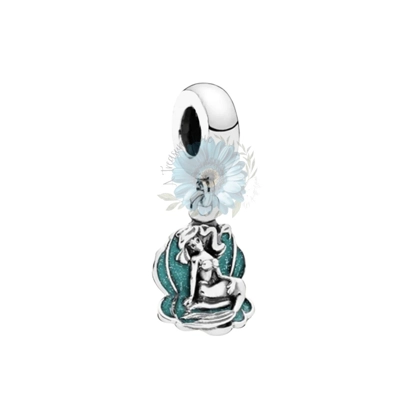 Ariel on a shell charm