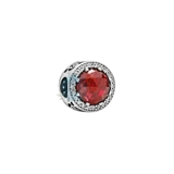 Red gem stone charm