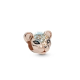 Leopard face charm