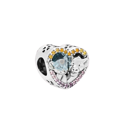 Simba and nala heart charm