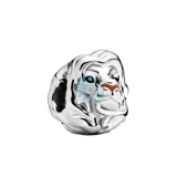 Silver/gold lion head charm