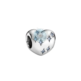 Heart shaped star charm