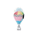 Rainbow hot air balloon charm