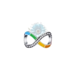 Rainbow infinity charm