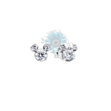 Minnie and Mickey clear stone studs