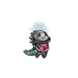 Dinosaur gem charm
