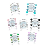 Set of 5 eyebrow bars