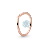 Plain wishbone ring