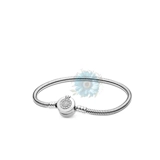 Sparkling crown charm bracelet