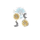 Sun and moon earrings