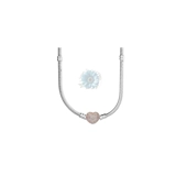 Gemmed heart charm Necklace