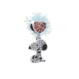 Jewelled dangle snoopy cham
