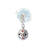 Cards clock charm