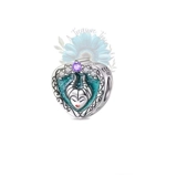 Maleficent heart charm