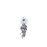 Silver dangle Spider-Man charm