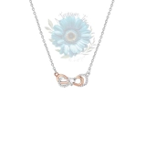 Double infinity necklace