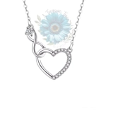 Heart and infinity necklace