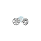 Family tree stud earrings