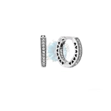 Heart hoop earrings