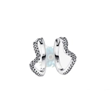 Wave hoop earrings