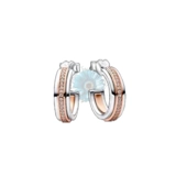 Two-toned hoop earrings