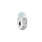 Heart shaped jewelled safety clip
