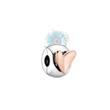 Two-toned heart safety clip
