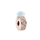 Round jewelled safety clip