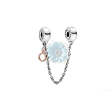 Dangle rose gold crown safety chain