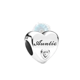 Auntie heart charm