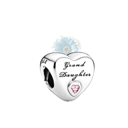 Grand daughter heart charm