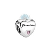 Grandma heart charm
